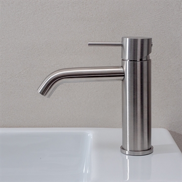 Life 316L Uno - Blandare i borstat rostfritt stål